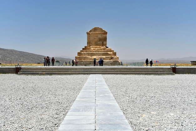 Pasargadae Shiraz o palácio privado construído para servir como o principal palácio público para Ciro