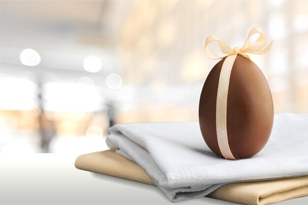 Pascua con huevos de chocolate