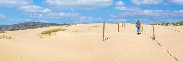 Paseando por las dunas de la playa de Guincho