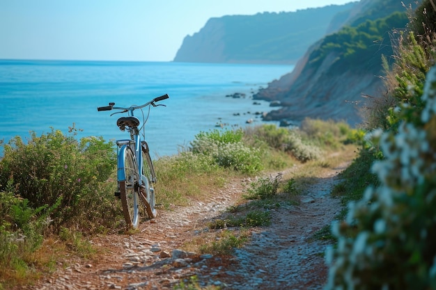 Paseo en bicicleta por la costa