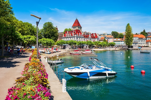 Paseo del castillo de Ouchy Lago de Ginebra