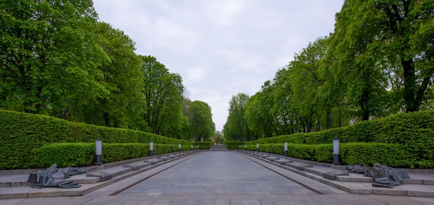 Paseo de la fama en la ciudad de Kiev en el verano Ucrania