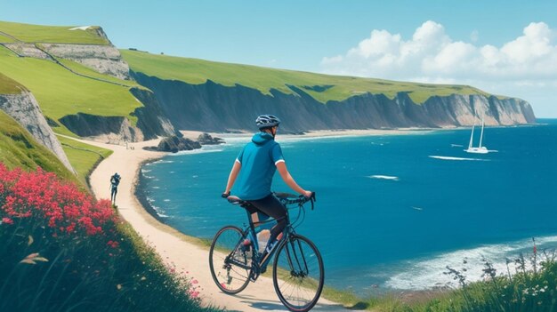 Paseo panorámico en bicicleta por la costa