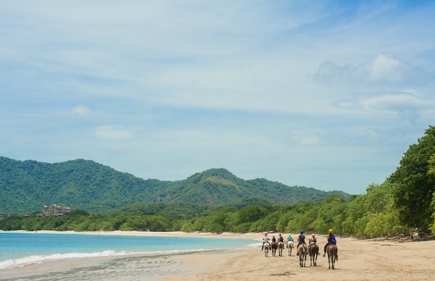 Paseos a caballo en la playa en Costa Rica