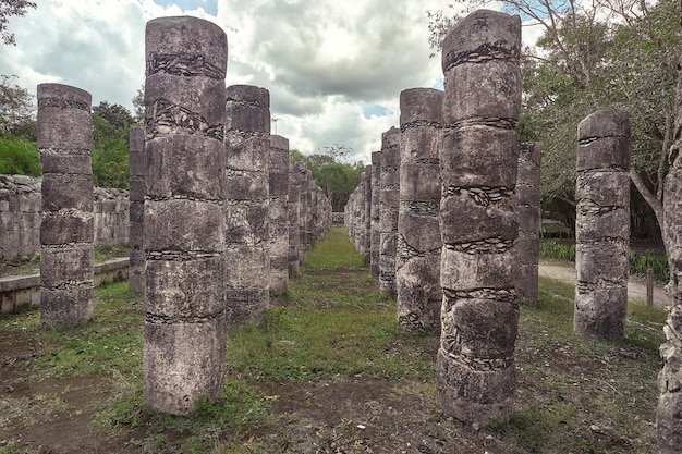 Pasillo de la columna del Templo de los Guerreros # 2