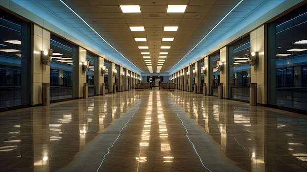 pasillo contemporáneo del aeropuerto