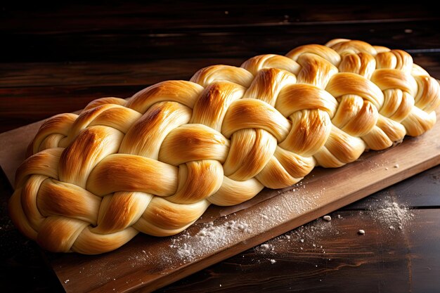 Foto paso 7 tejir la masa cruda casera de challah para el shabat