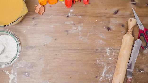 Paso a paso. Hornear pastel de calabaza casero para la cena de Acción de Gracias.