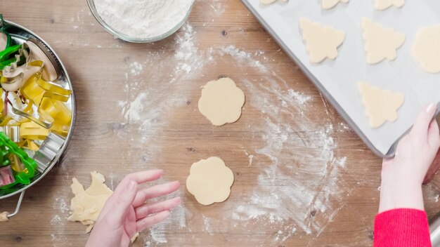 Paso a paso. Hornear la temporada navideña. Hornear galletas de azúcar para Navidad.