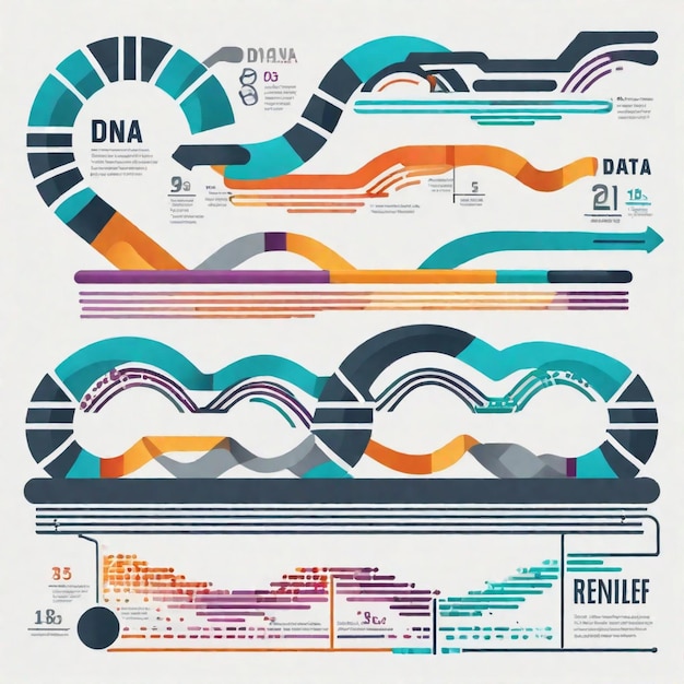 Foto pasos del proceso de replicación del adn