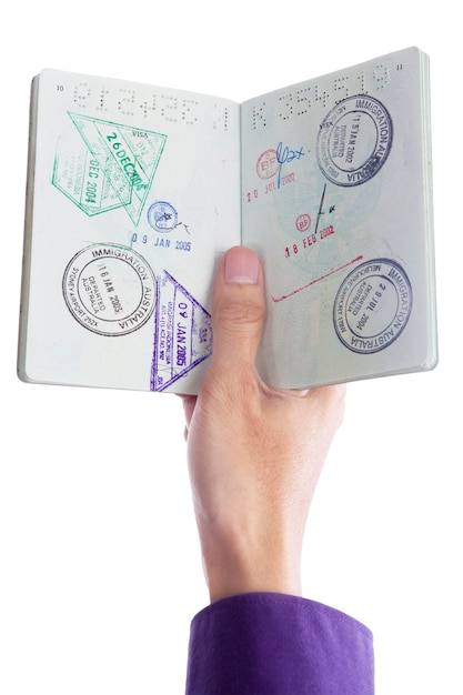 Foto passaporte de mão