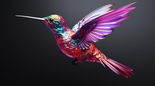 Foto pássaro-colibri em voo