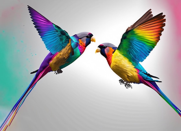 Pássaro colorido do arco-íris