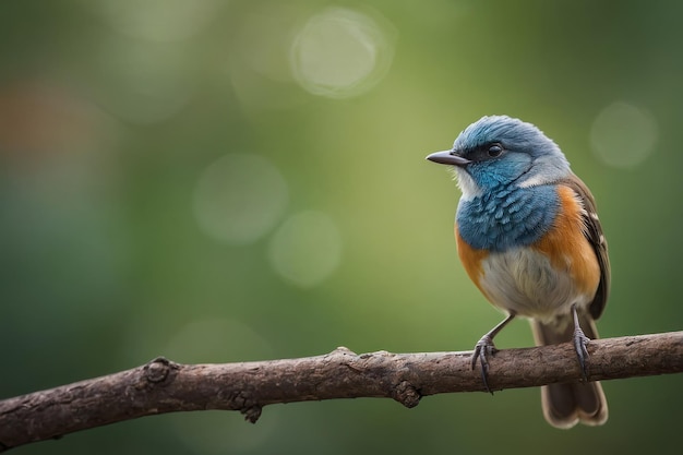 Pássaro colorido empoleirado em um galho de árvore