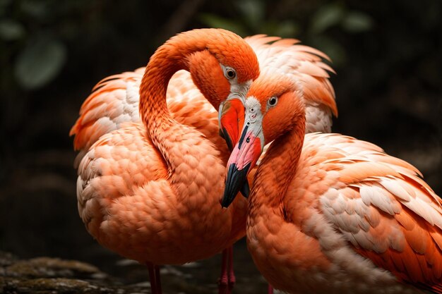 Pássaro-flamingo americano phoenicopterus ruber