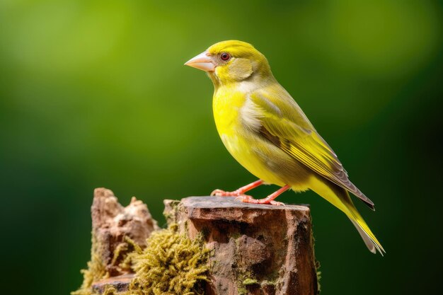 Pássaro Greenfinch em close-up