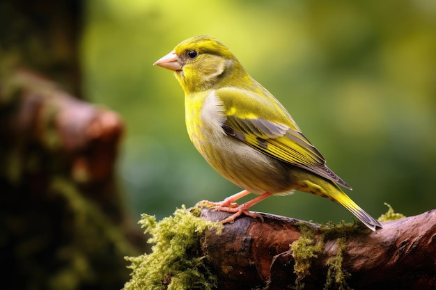 Pássaro Greenfinch em close-up