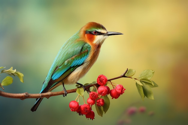 Pássaro Robin Erithacus rubecula pássaro pequeno primavera