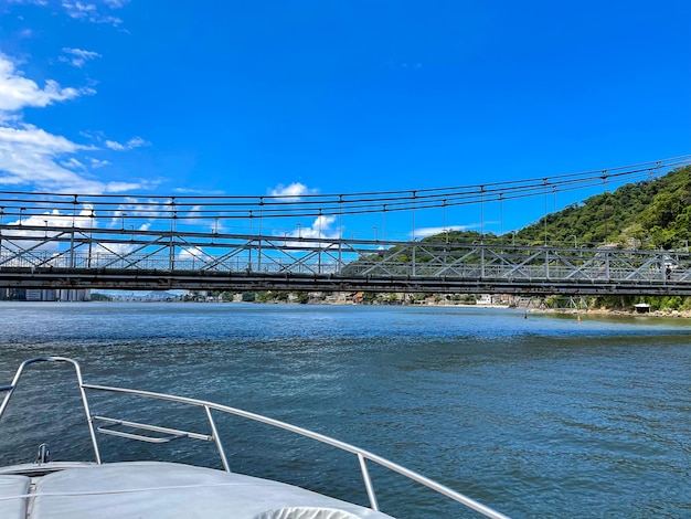 Passeio de barco pelas praias de Santos e São Vicente São Paulo Brasil