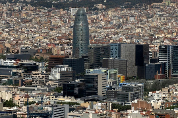Passeio de helicóptero com vista aérea de Barcelona Espanha