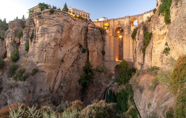 Passeios turísticos em Ronda, férias de penhasco de Ronda na Espanha