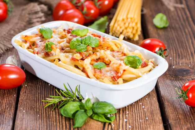 Pasta al horno casera