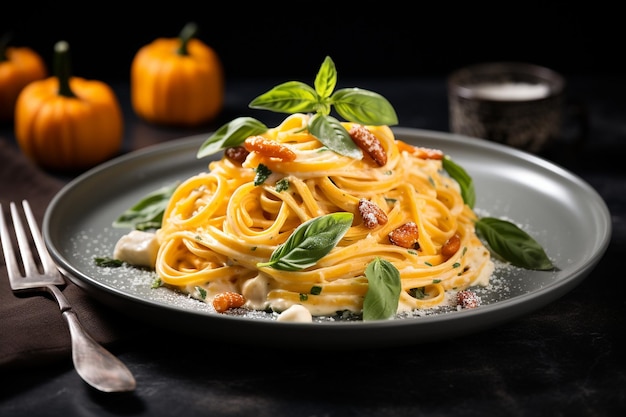 Pasta de avena, calabaza y salvia