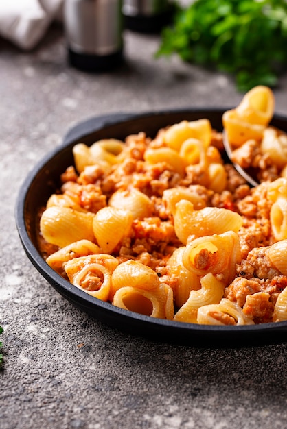 Pasta Bolognese mit Fleischsoße