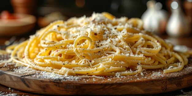 La pasta clásica en el fondo de la cocina, la dieta y el concepto de la comida