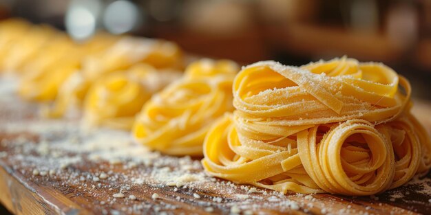 Pasta clássica em fundo de cozinha dieta e conceito de comida