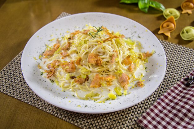 Pasta de comida brasileira gourmet