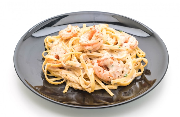 Pasta Fettuccini Con Camarones