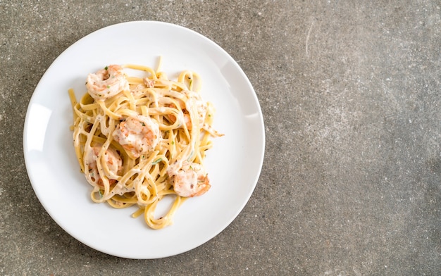 Pasta Fettuccini Con Camarones