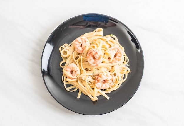 Pasta Fettuccini Con Camarones