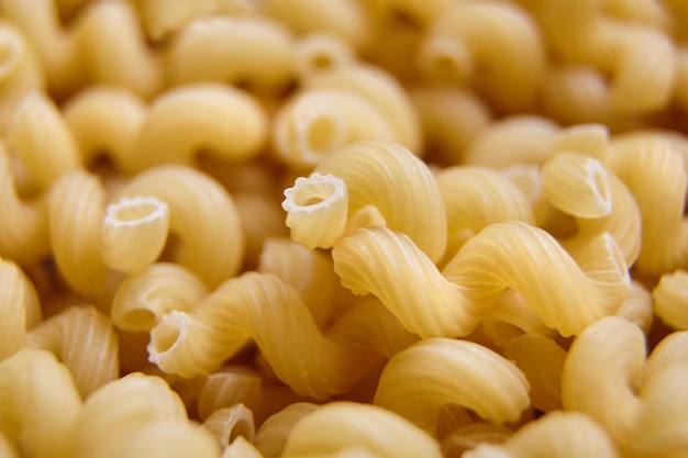 Pasta italiana Cavatappi não cozida