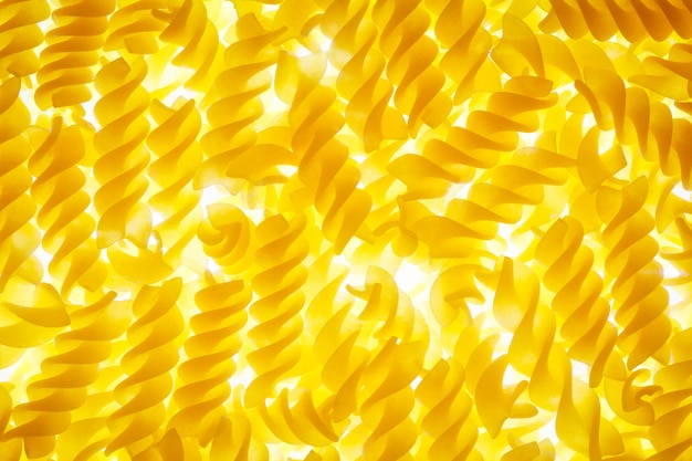 Pasta italiana fondos abstractos surtido de alimentos Pasta Fusilli