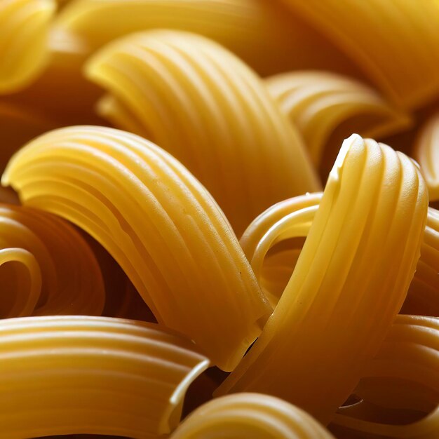 Foto pasta italiana de macarrones sin cocinar