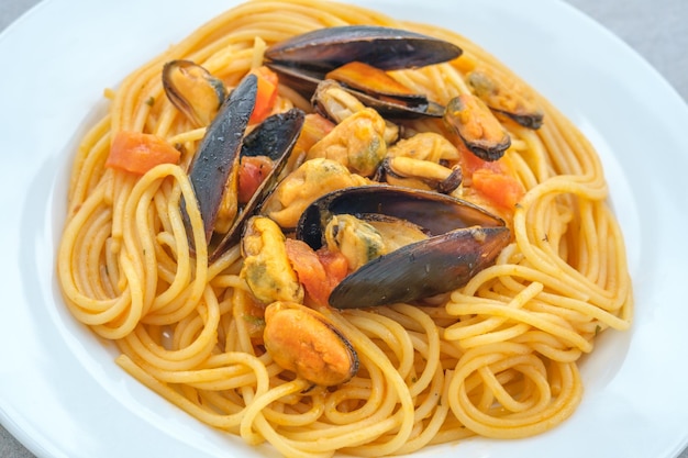 pasta de mejillones