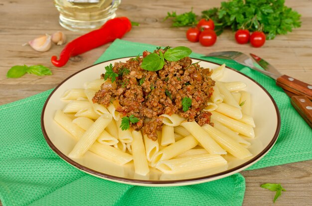 Pasta mit Bolognese Ragout