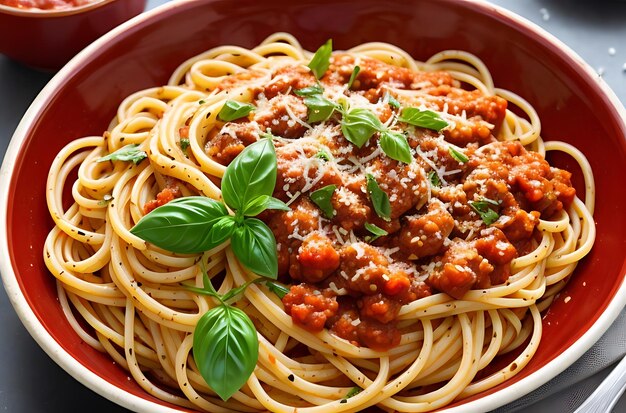 Pasta mit hausgemachter Spaghetti-Sauce