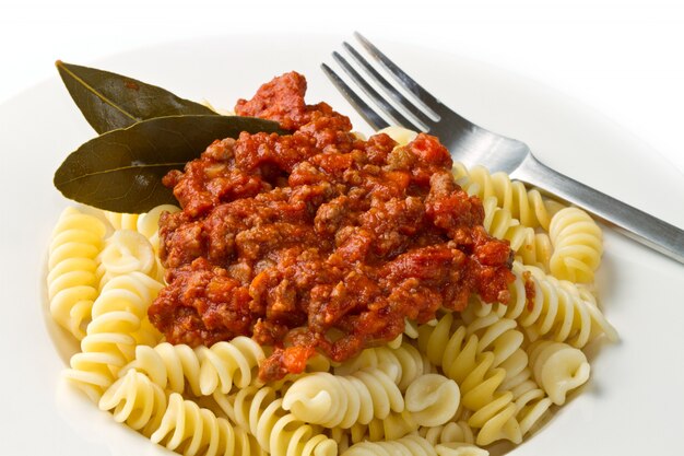 Pasta mit Sauce Bolognese