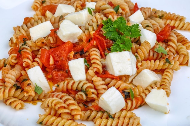 pasta con mozzarella