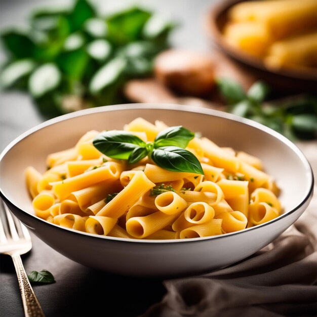 Pasta en un plato ai