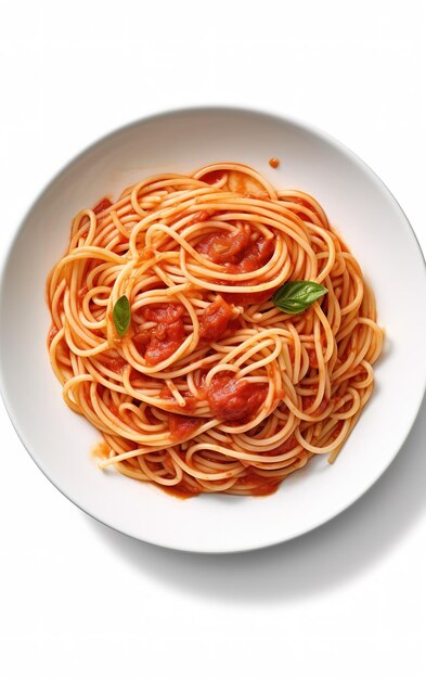 Foto pasta con salsa de amatriciana