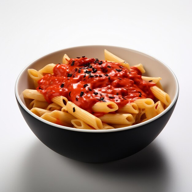 Pasta con salsa roja deliciosa