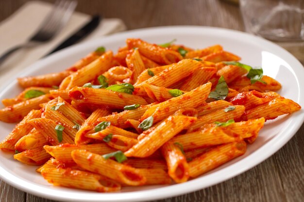 Pasta con salsa de tomate