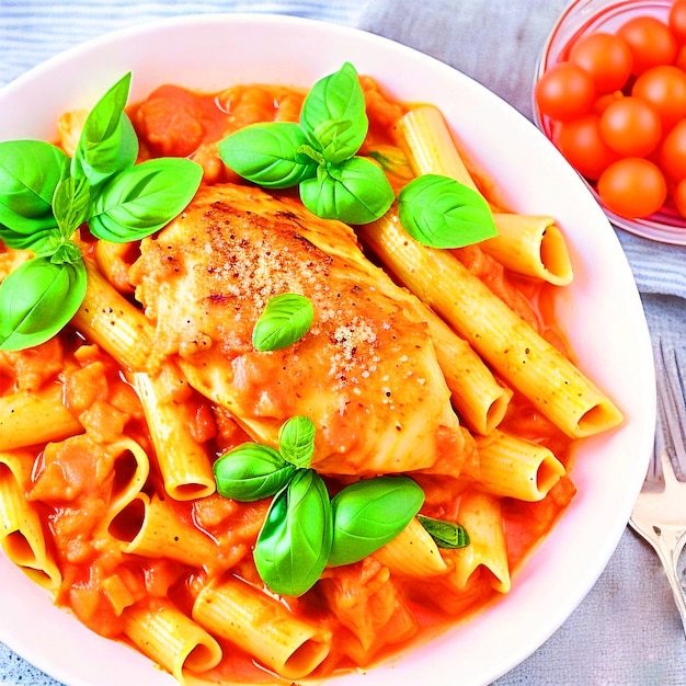 Pasta en salsa de tomate