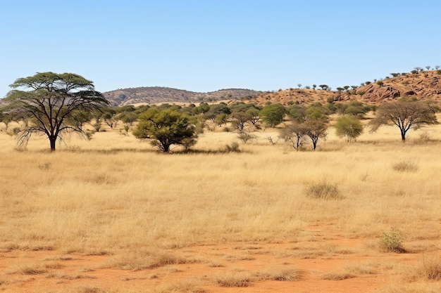 Pastagens de savana com acácias