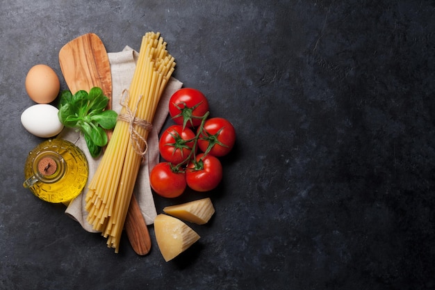 pastas e ingredientes