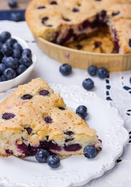 Pastel de arandanos